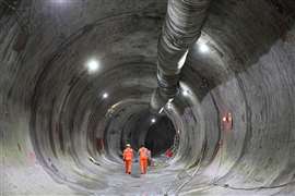 Trabajos de construcción de túneles en curso en la red ferroviaria de alta velocidad 2 del Reino Unido. Foto: HS2