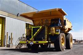 Este es uno delos 8 camiones que Finning reconstruirá para las operaciones mineras de ICV.