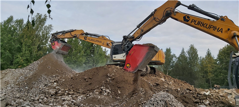 La finlandesa ALLU dice haber cambiado el ritmo en el reciclaje de demolición. 