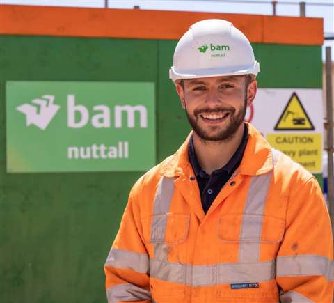 Jack Brookes, site agent at BAM
