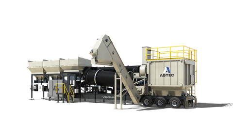 La planta de asfalto Ventura 140 es el nuevo modelo que cuenta con una capacidad de producción de 140 ton/h.