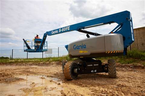 Genie S-60 FE hybrid boom lift