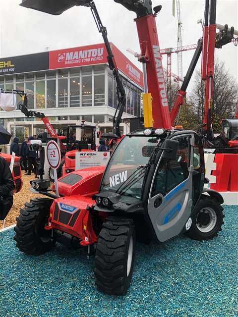 One of Manitou's new electric telehandlers