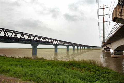 Artist's impression of the Banhabandhu Sheikh Majib Railway Bridge